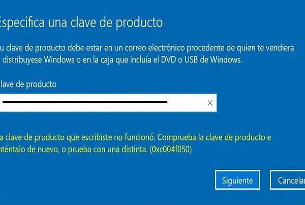 errores de activación de Windows