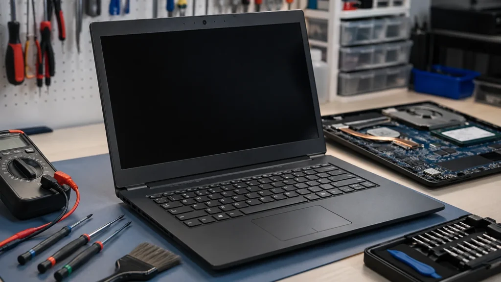 Notebook que no enciende en diagnóstico técnico